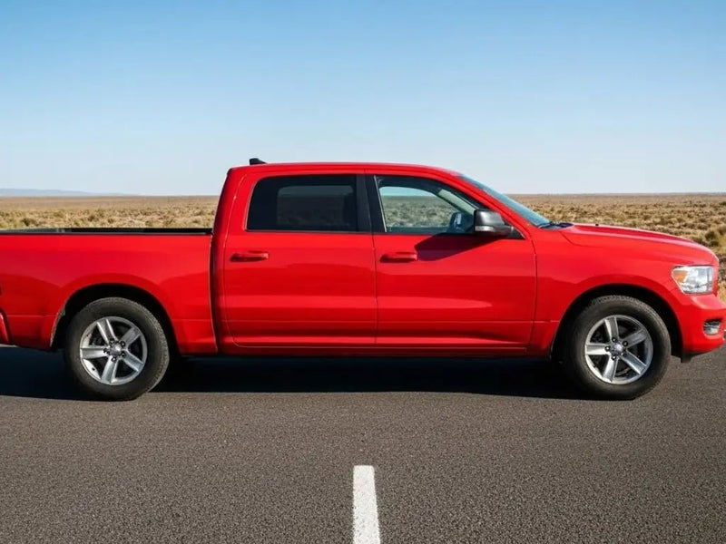 Ram 1500 wrapped in Gloss HX20000 Red Embers car wrap film HX20485B