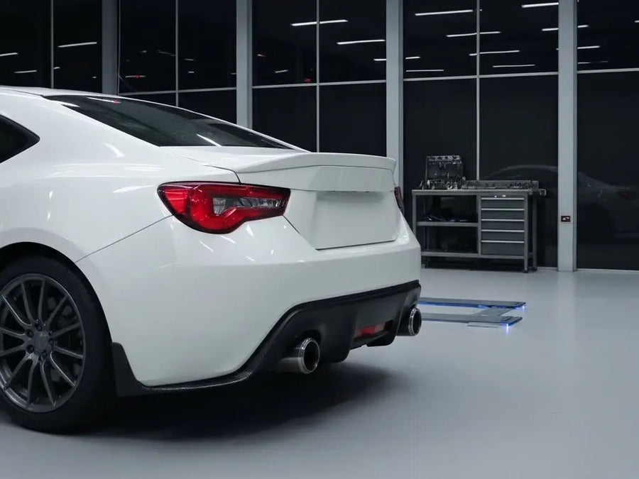 Toyota 86 wrapped in Hexis Gloss HX20000 Ice White automotive vinyl film HX20500B detail