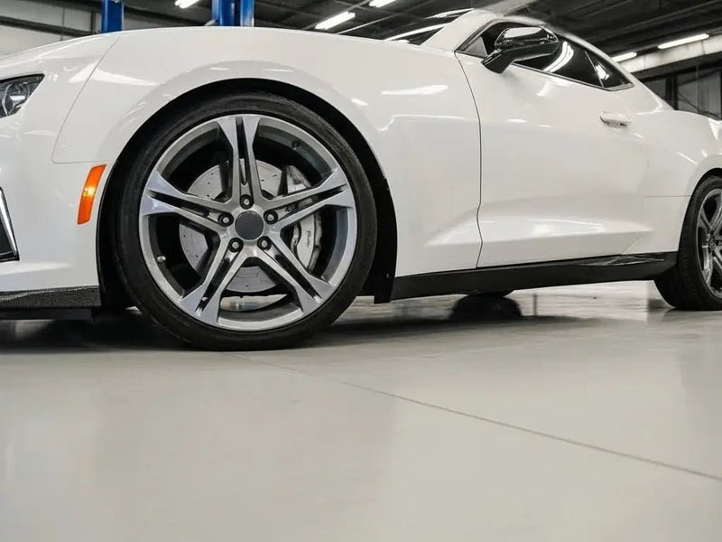 Chevrolet Camaro wrapped in Gloss HX20000 Ice White restyling film HX20500B