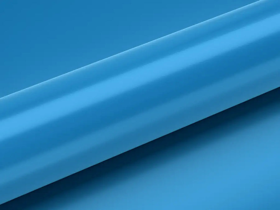 Color swatch of Hexis HX20000 Satin Racing Light Blue Vinyl Wrap HX20521S