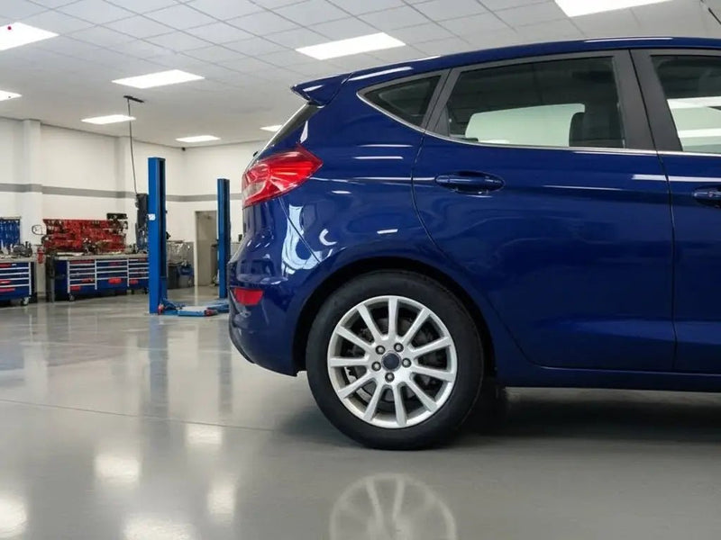 Ford Fiesta wrapped in Gloss HX20000 Abyssal Blue vinyl wrap HX20532B