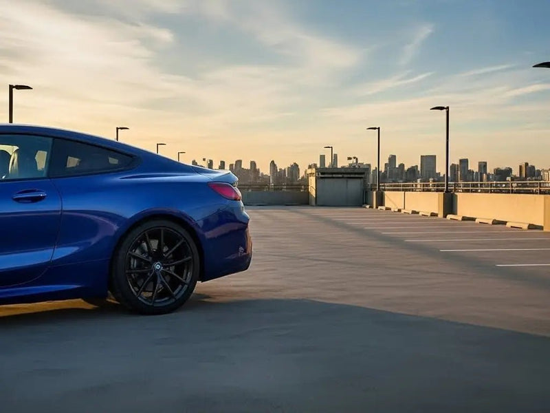 BMW 8 Series wrapped in Gloss HX20000 Abyssal Blue vinyl wrap HX20532B