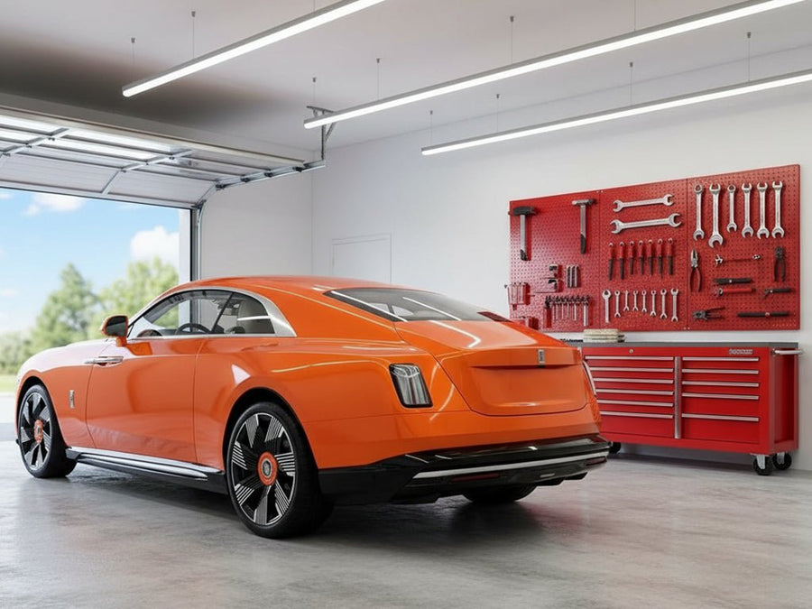 Rolls-Royce Wraith wrapped in Gloss HX20000 Orange Zenith restyling film HX20585B