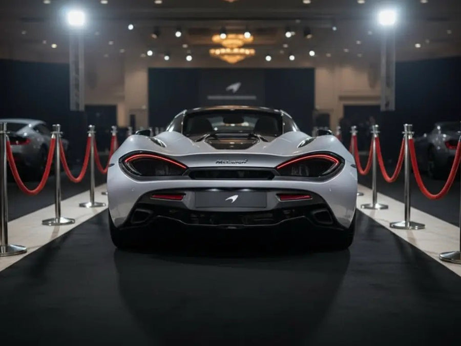 DIY McLaren 720S wrapped in Gloss HX20000 Silver wrap film HX20877B