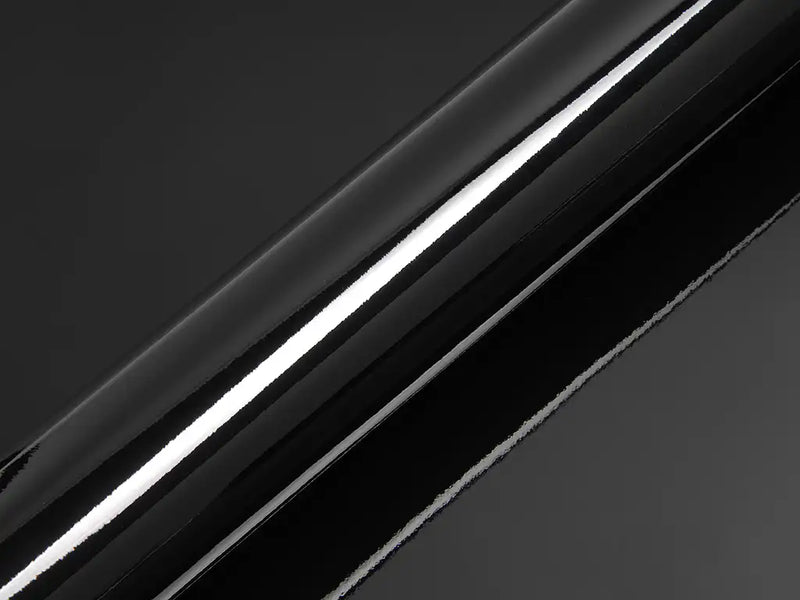 Color swatch of Hexis HX20000 Gloss Coal Black Vinyl Wrap HX20889B