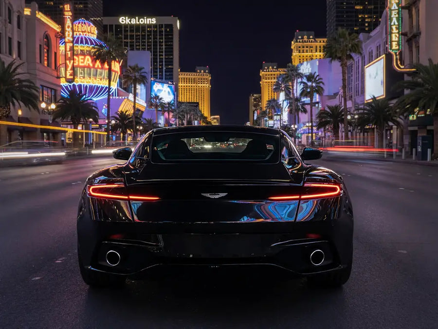 DIY Aston Martin DB11 wrapped in Gloss HX20000 Coal Black wrap film HX20889B