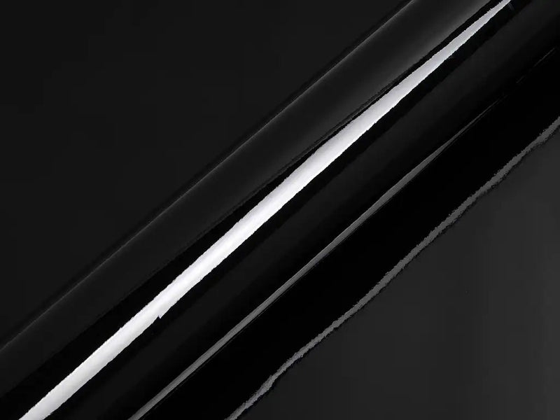 Color swatch of Hexis HX20000 Gloss Deep Black Vinyl Wrap HX20890B