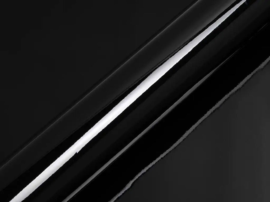 Color swatch of Hexis HX20000 Gloss Deep Black Vinyl Wrap HX20890B