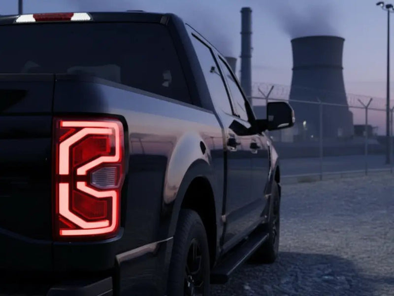 Ford F-150 wrapped in Hexis Gloss HX20000 Deep Black car wrap film HX20890B