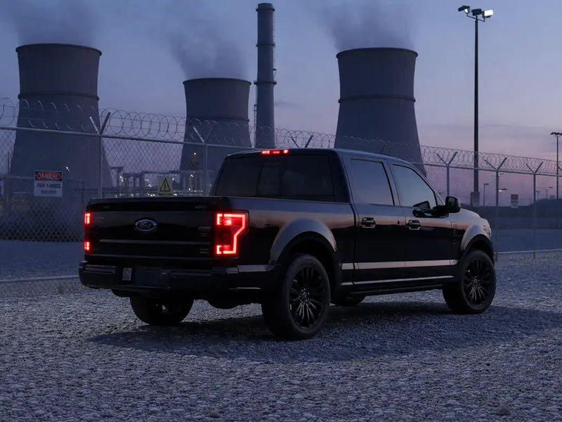 Ford F-150 wrapped in Gloss HX20000 Deep Black car wrap film HX20890B detail