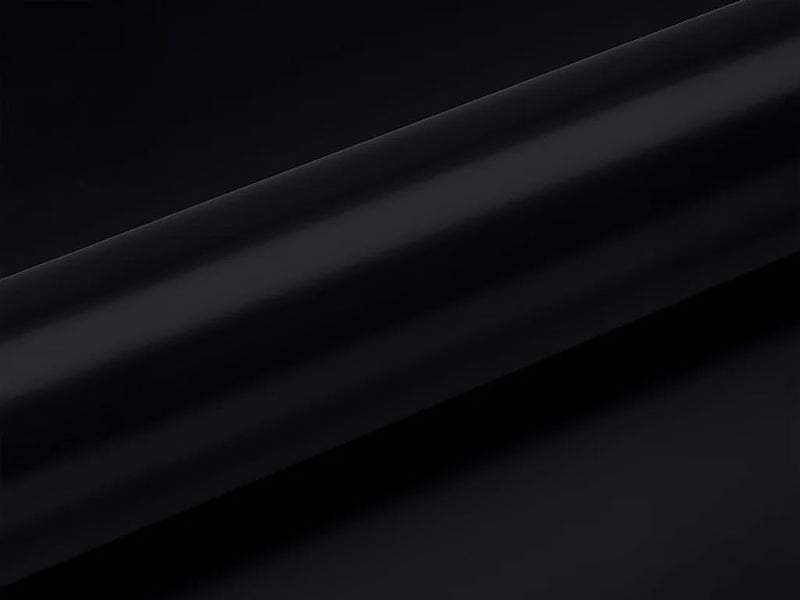 Color swatch of Hexis HX20000 Satin Deep Black Wet Vinyl Wrap HX20890W