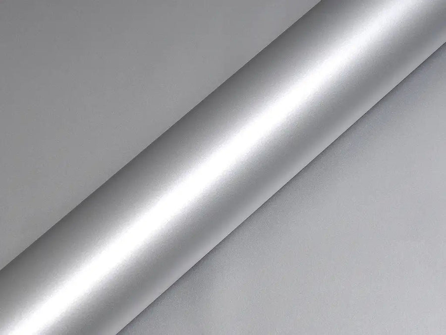 Color swatch of Hexis HX20000 Matte Metallic Meteorite Grey Vinyl Wrap HX20990M