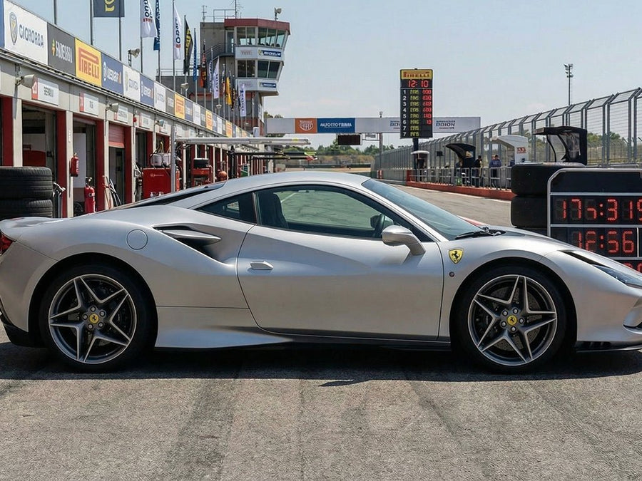 DIY Ferrari 488 GTB wrapped in Matte HX20000 Metallic Meteorite Grey vinyl wrap HX20990M