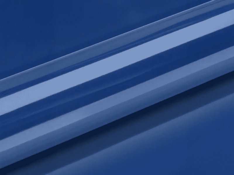 Color swatch of Hexis HX20000 Gloss Ephesus Blue Vinyl Wrap HX20B36B