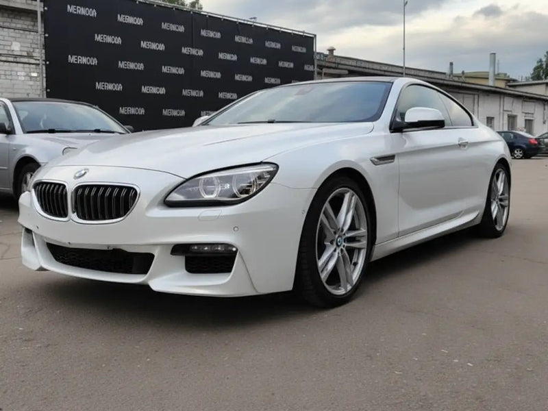 BMW 6 Series wrapped in Gloss HX20000 Glitter Lapp Sparkle White restyling film HX20BLPB