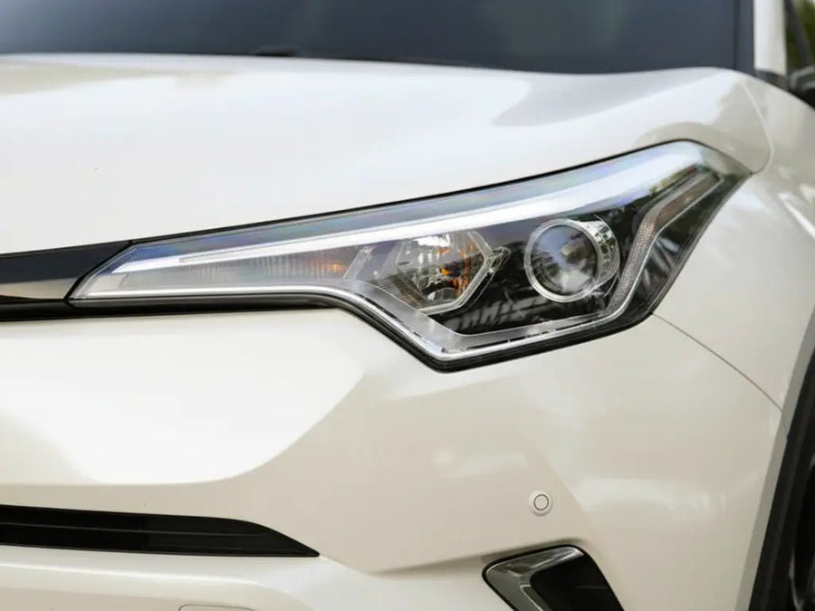 DIY Toyota C-HR wrapped in Gloss HX20000 Taxi Beige restyling film HX20BTXB