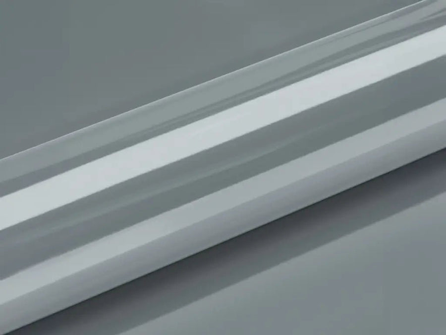 Color swatch of Hexis HX20000 Gloss Pleaides Grey Vinyl Wrap HX20G12B