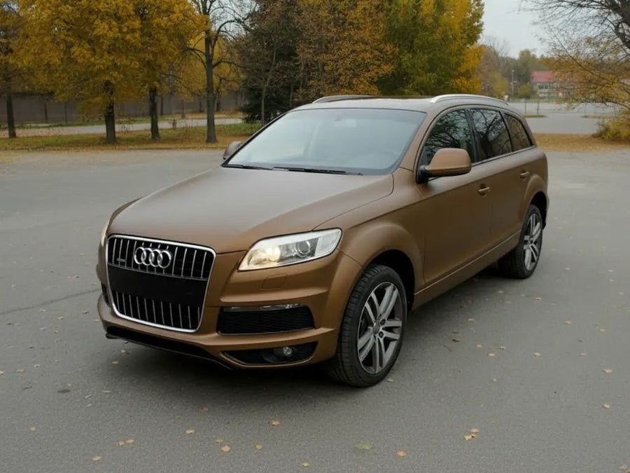 Audi Q7 wrapped in Matte HX20000 Marrakesh Brown car wrap film HX20MMAM