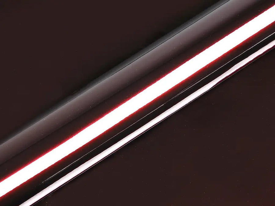 Color swatch of Hexis HX20000 Gloss Vampire Black Vinyl Wrap HX20N03B
