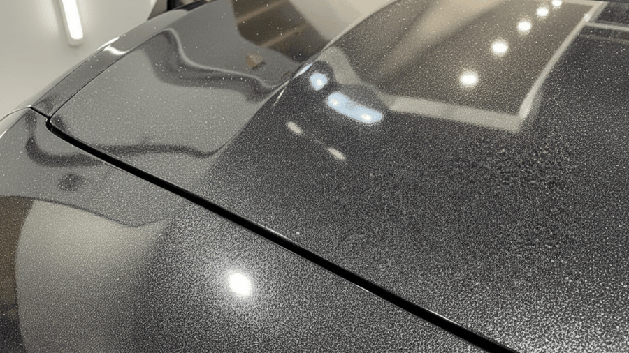 DIY Car wrapped in Gloss HX20000 Catechu Black car wrap film HX20NCAB