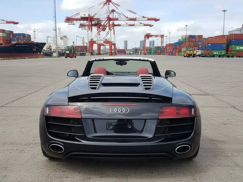 Audi R8 wrapped in Hexis Gloss HX20000 Glitter Black Sparkle car wrap film HX20NEPB