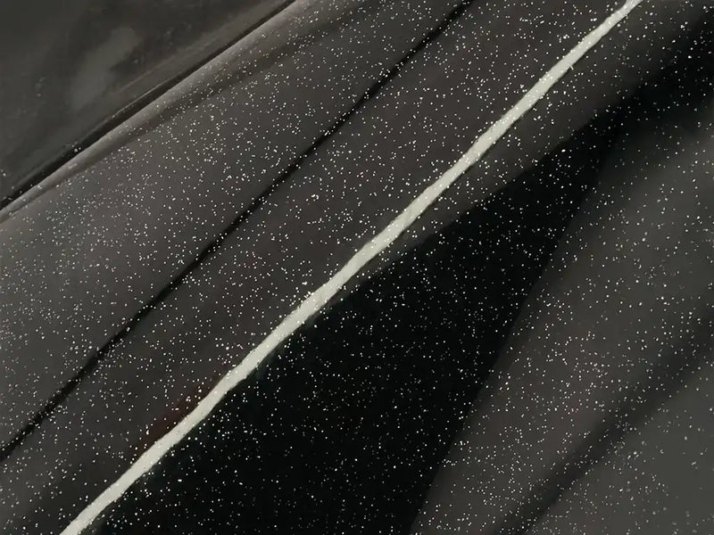 Car wrapped in Gloss HX20000 Glitter Black Sparkle wrap film HX20NEPB
