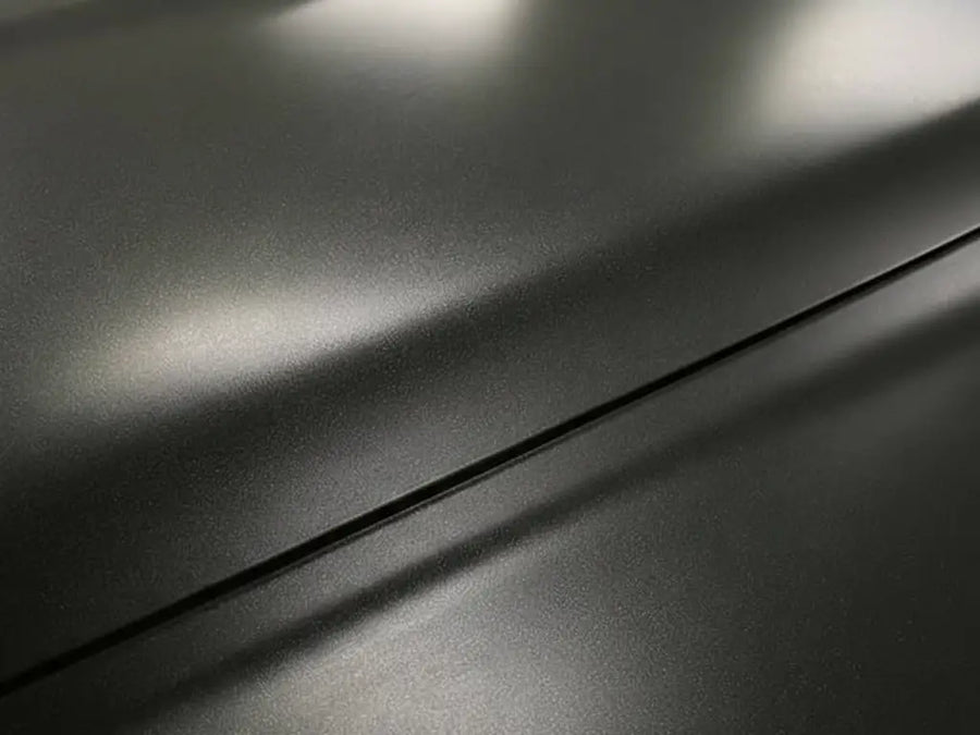 Roll of Hexis HX20000 Matte Glitter Sparkle Black Vinyl Wrap HX20NEPM