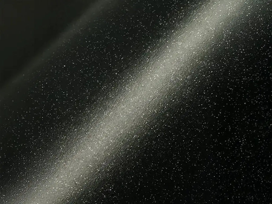 Roll of Hexis HX20000 Matte Glitter Sparkle Black Vinyl Wrap HX20NEPM