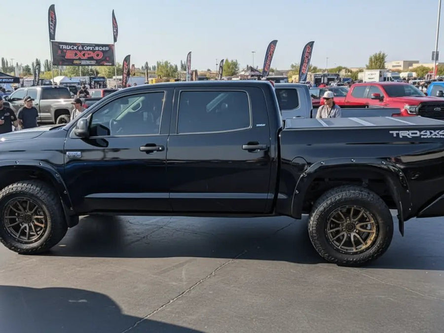 Toyota Tundra TRD 4x4 wrapped in Gloss HX20000 Mystery Black car wrap film HX20NMYB
