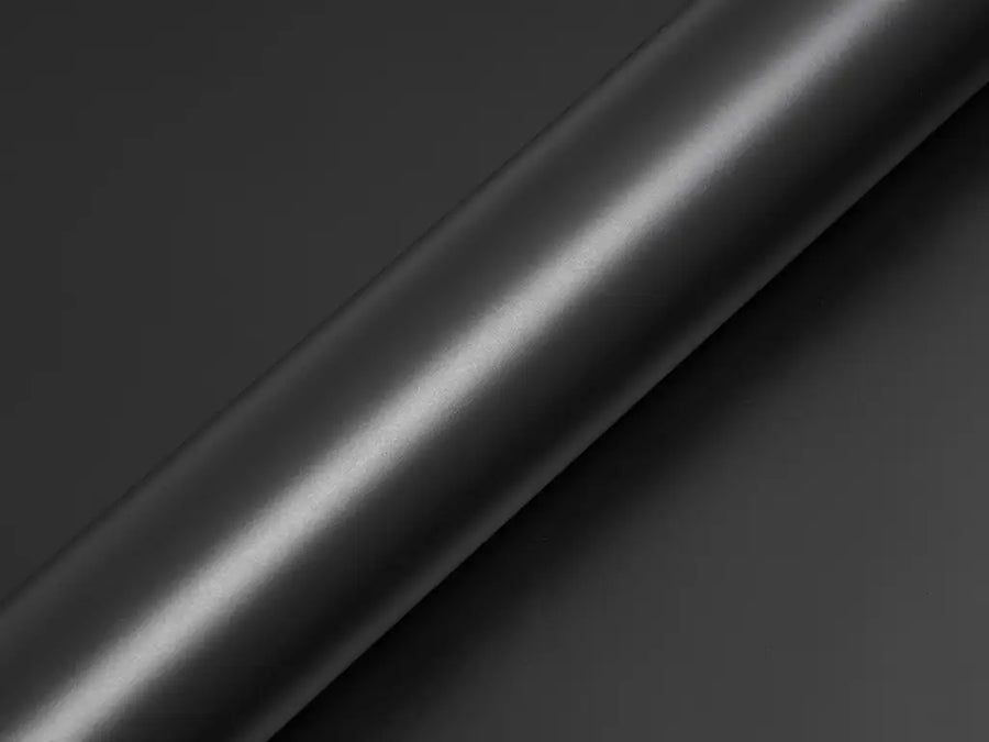 Color swatch of Hexis HX20000 Matte Deep Black Vinyl Wrap HX20NPRM