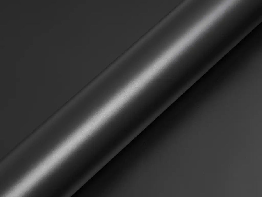 Color swatch of Hexis HX20000 Matte Deep Black Vinyl Wrap HX20NPRM