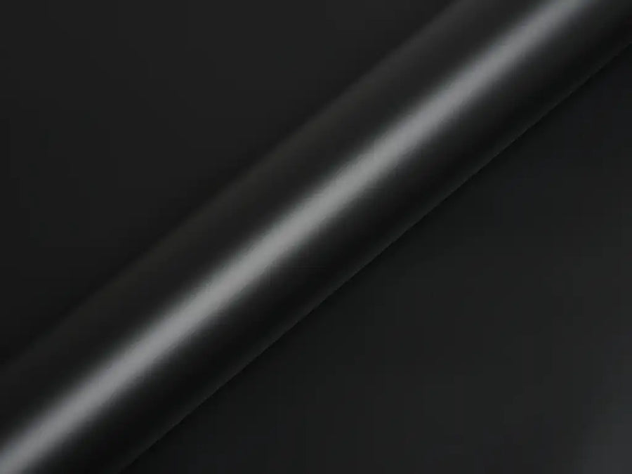 Color swatch of Hexis HX20000 Satin Deep Black Vinyl Wrap HX20NPRS