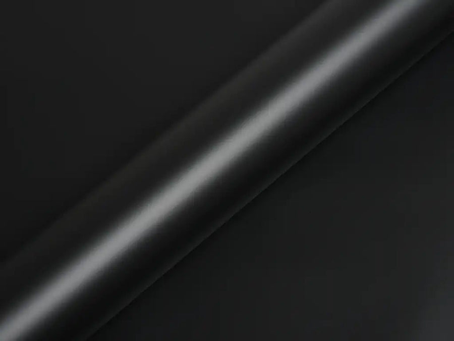 Color swatch of Hexis HX20000 Satin Deep Black Vinyl Wrap HX20NPRS