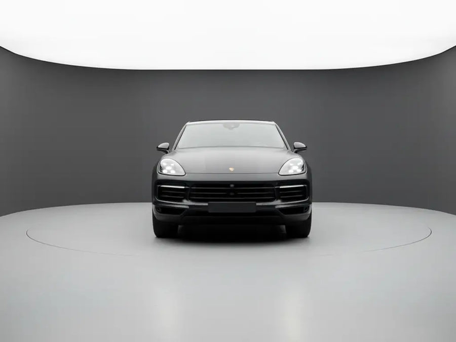Porsche Cayenne wrapped in Satin HX20000 Deep Black vinyl wrap HX20NPRS