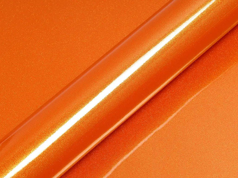 Color swatch of Hexis HX20000 Gloss Aurora Orange Vinyl Wrap HX20OAUB