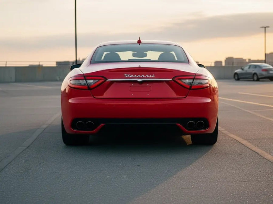 DIY Maserati GranTurismo wrapped in Gloss HX20000 Race Red vinyl wrap HX20R05B