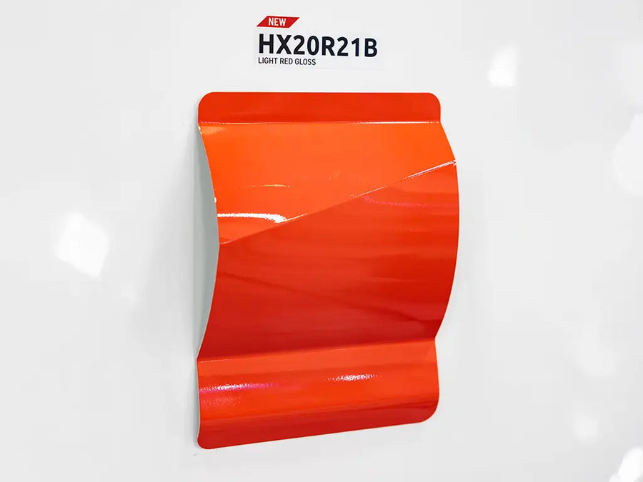 Roll of Hexis HX20000 Gloss Light Red Vinyl Wrap HX20R21B