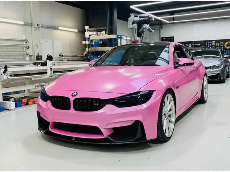BMW 4 Series wrapped in Hexis Gloss HX20000 Jellybean Pink vinyl wrap HX20RDRB