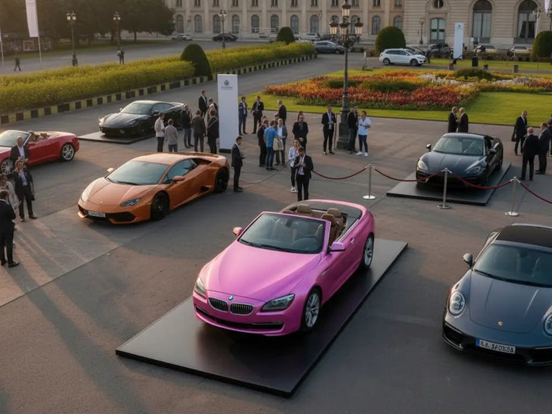 DIY BMW 6 Series Convertible wrapped in Gloss HX20000 Jellybean Pink vinyl wrap HX20RDRB