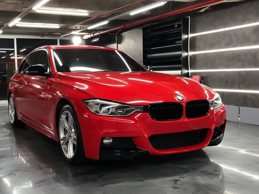 BMW 3 Series wrapped in Hexis Gloss HX20000 Garnet Red vinyl wrap HX20RGRB