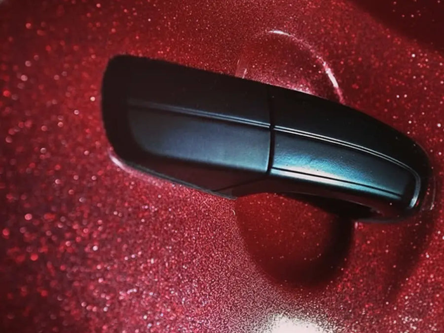 DIY Car wrapped in Gloss HX20000 Garnet Red car wrap film HX20RGRB