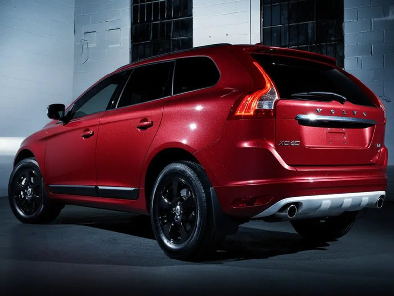 Volvo XC60 wrapped in Hexis Gloss HX20000 Garnet Red vinyl wrap HX20RGRB