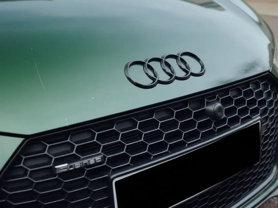 DIY Audi wrapped in Gloss HX20000 Sherwood Green wrap film HX20V14B