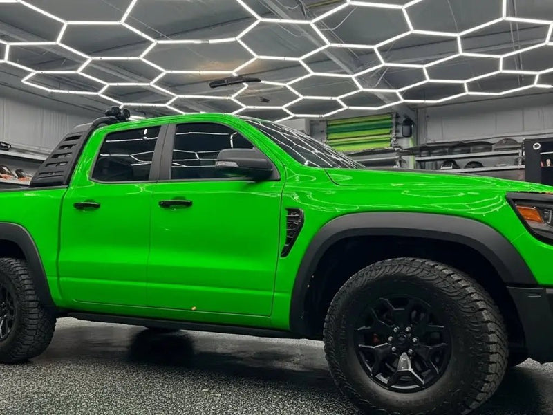 GMC Canyon wrapped in Gloss HX20000 Drosera Green vinyl wrap HX20V16B