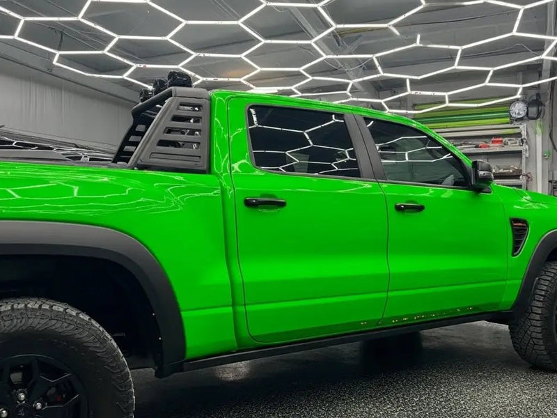 RAM 1500 TRX wrapped in Gloss HX20000 Drosera Green automotive vinyl film HX20V16B