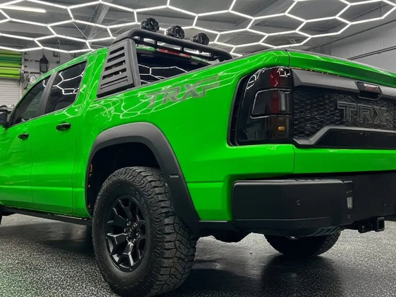 Ram 1500 TRX wrapped in Hexis Gloss HX20000 Drosera Green car wrap film HX20V16B