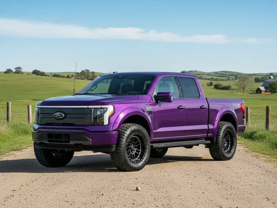 Ford F-150 wrapped in Gloss HX20000 Damask Violet car wrap film HX20V18B