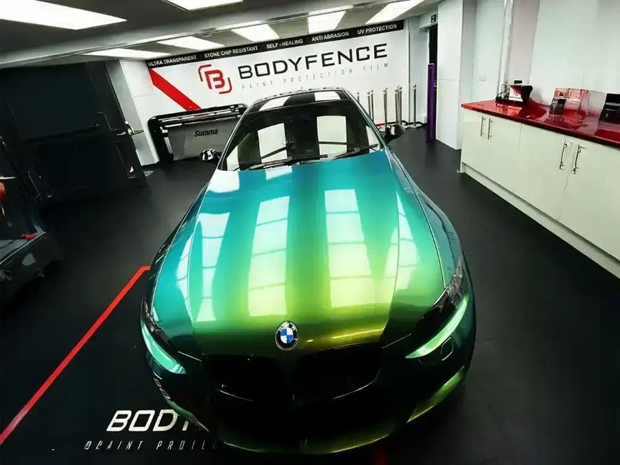 DIY BMW 4 Series wrapped in None HX20000 catch all automotive vinyl film HX20V19B