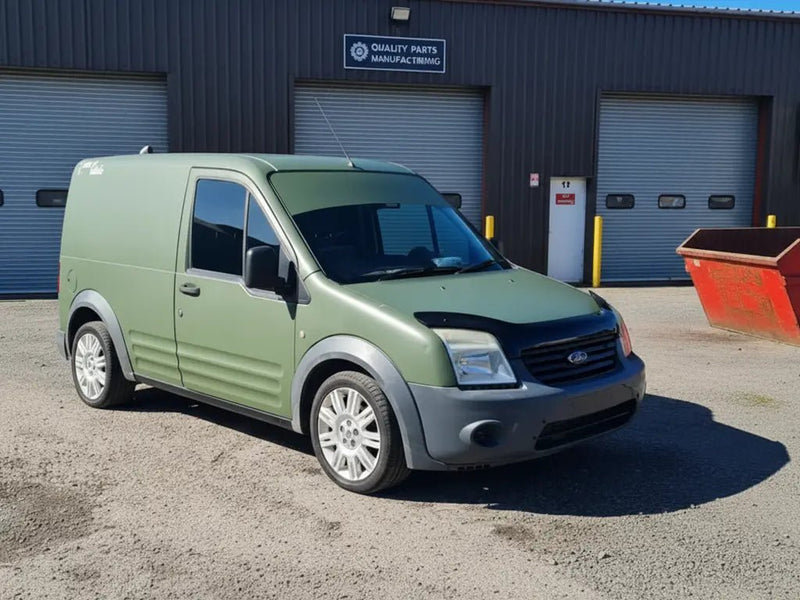 Ford Transit Connect wrapped in Hexis Satin HX20000 Hercules Green wrap film HX20V28S