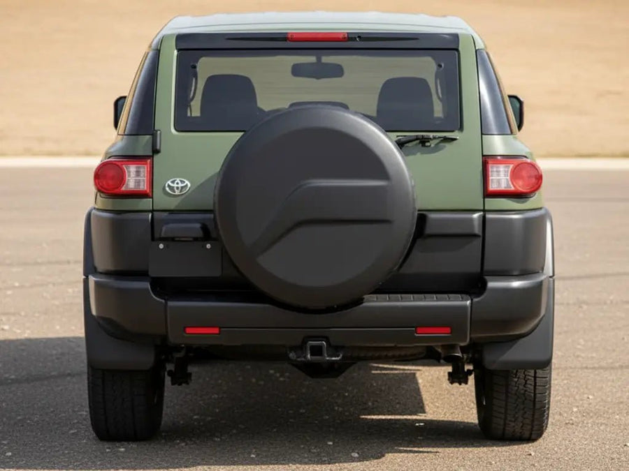 Toyota FJ Cruiser wrapped in Hexis Satin HX20000 Hercules Green restyling film HX20V28S